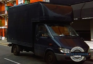 Brentford-black-garbage-truck